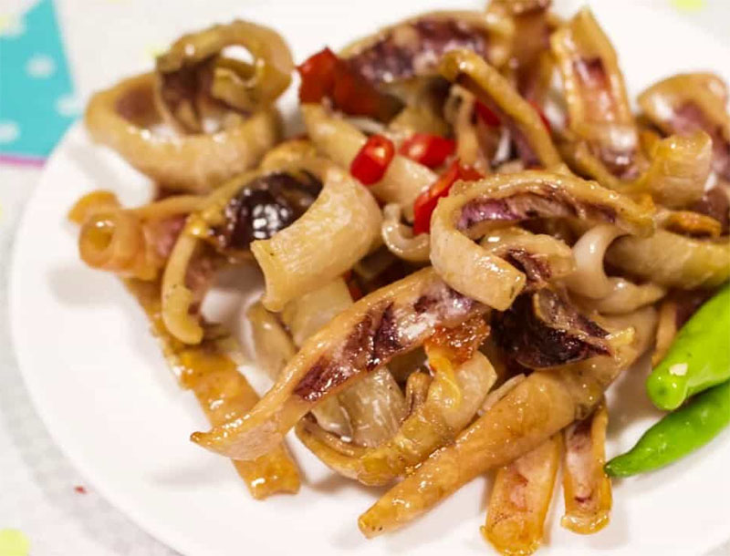 Cách xào mực khô ngon