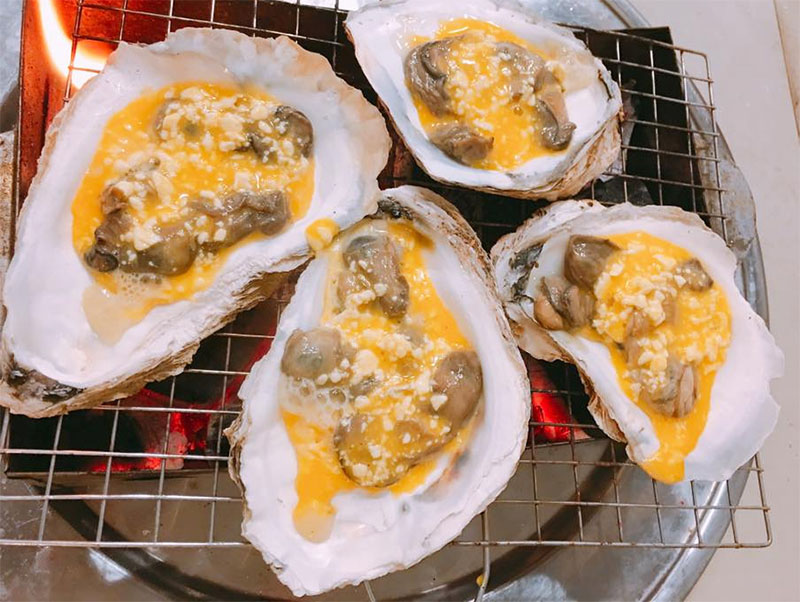 Hàu nướng phô mai trứng