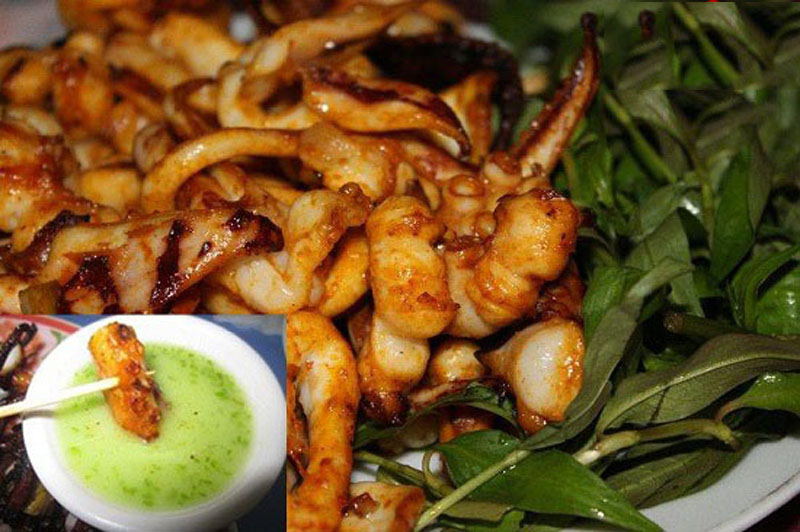 mực tươi nướng muối ớt